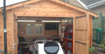 Frame garage made of timber: DIY construction Garage made of timber dimensions
